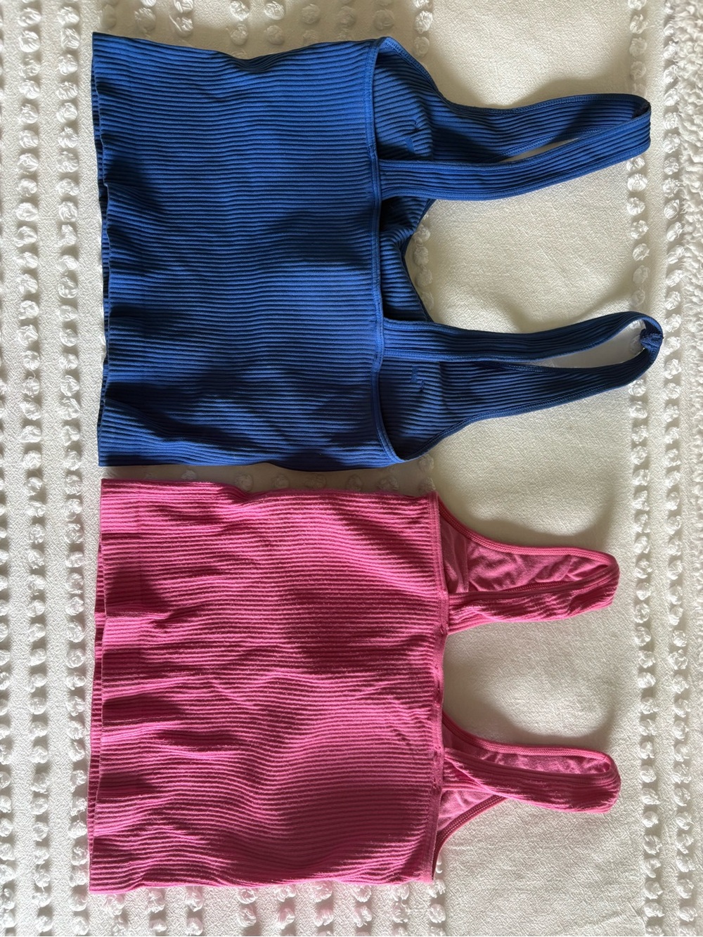 Blue and Pink Altar’d State AS Revival Padded Tank Tops - Set of 2 - Picture 2 of 4